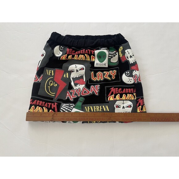 Lazer Heaven Unique LazyAf Mega Breath Alien Horror Mini Skirt Size Small‎ - Picture 5 of 7